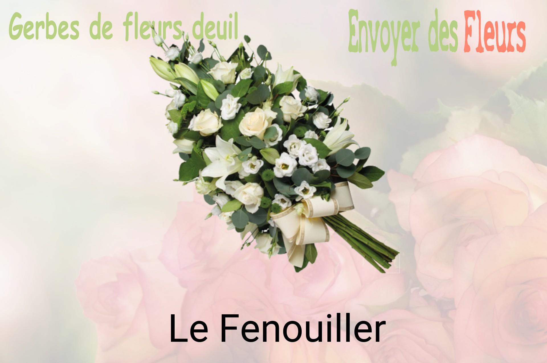 Gerbe de fleurs de deuil livrée à Le Fenouiller